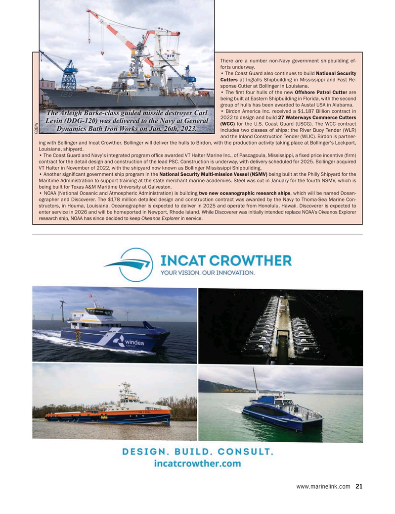 Maritime Reporter Magazine, page 21,  Feb 2023