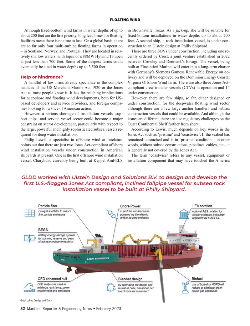 Maritime Reporter Magazine, page 32,  Feb 2023