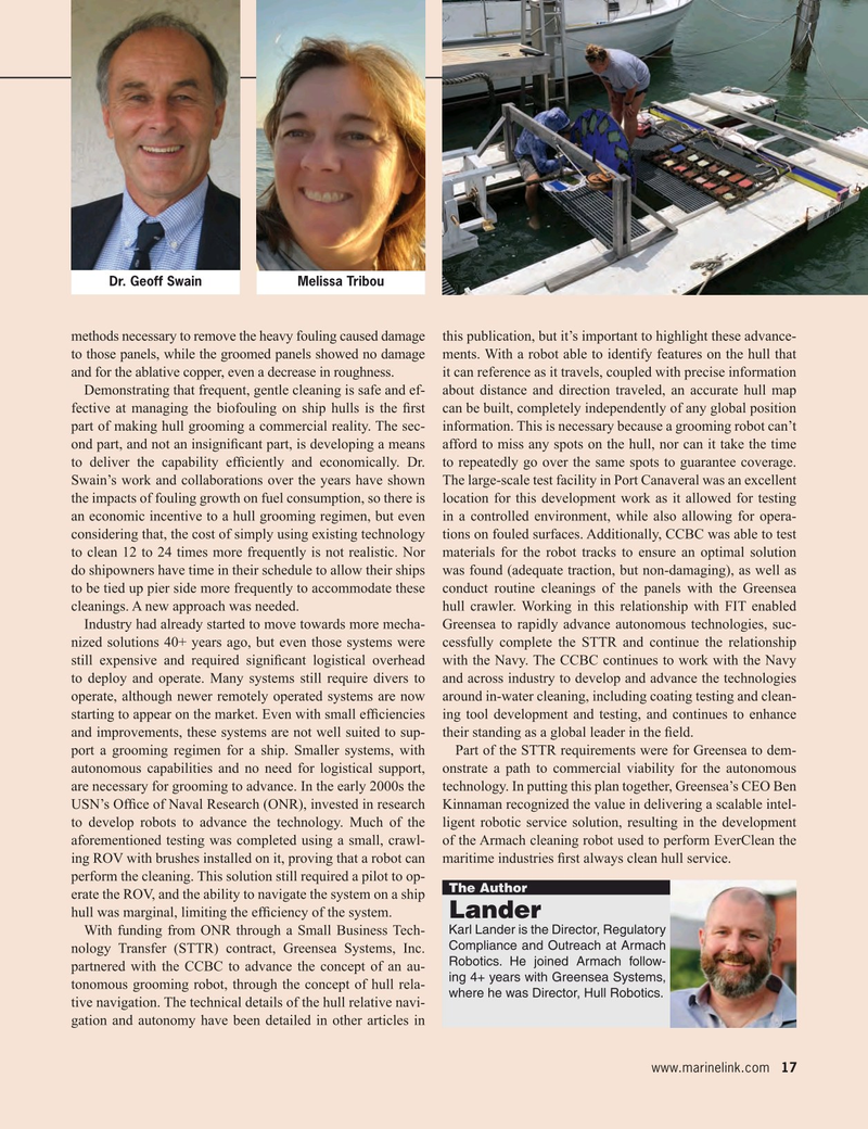 Maritime Reporter Magazine, page 17,  May 2023
