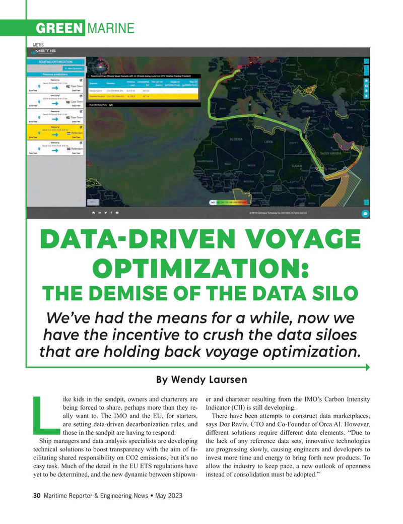 Maritime Reporter Magazine, page 30,  May 2023