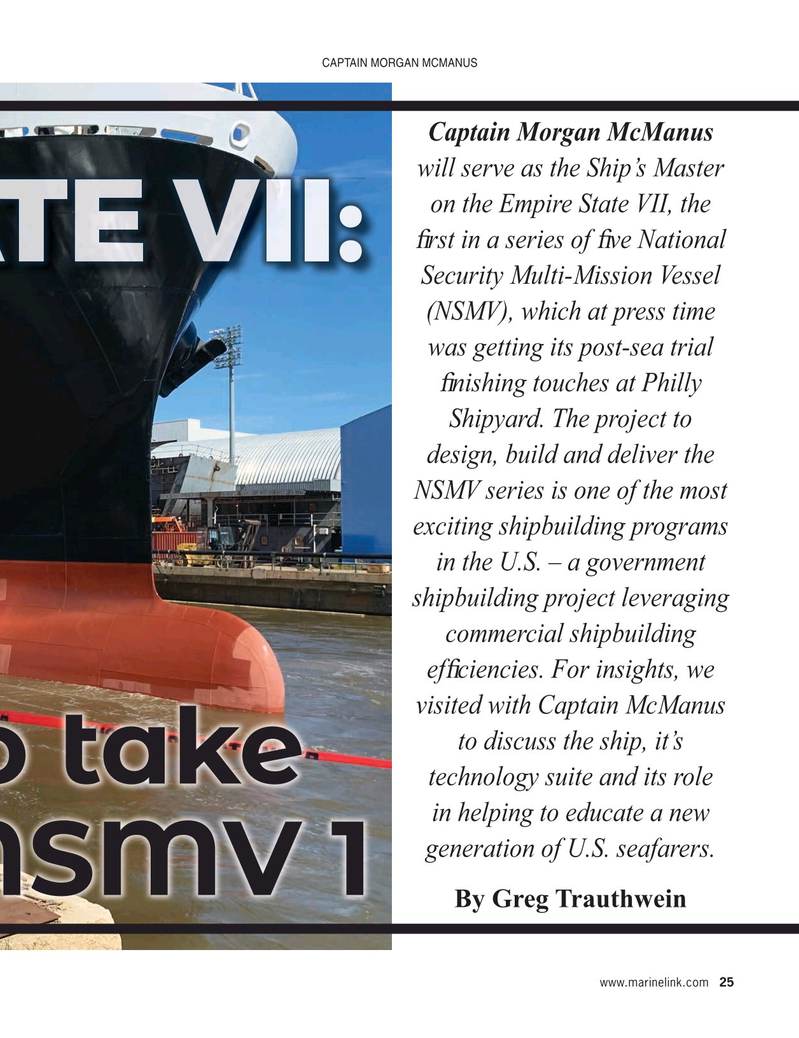 Maritime Reporter Magazine, page 25,  Sep 2023