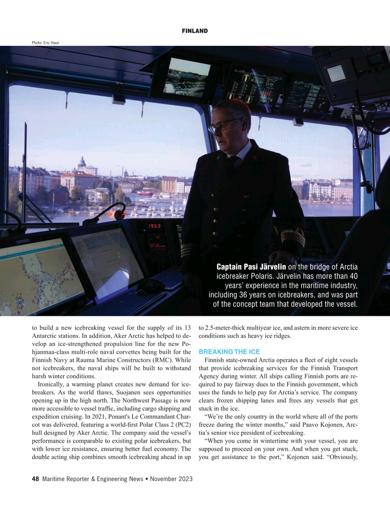 Maritime Reporter Magazine, page 48,  Nov 2023
