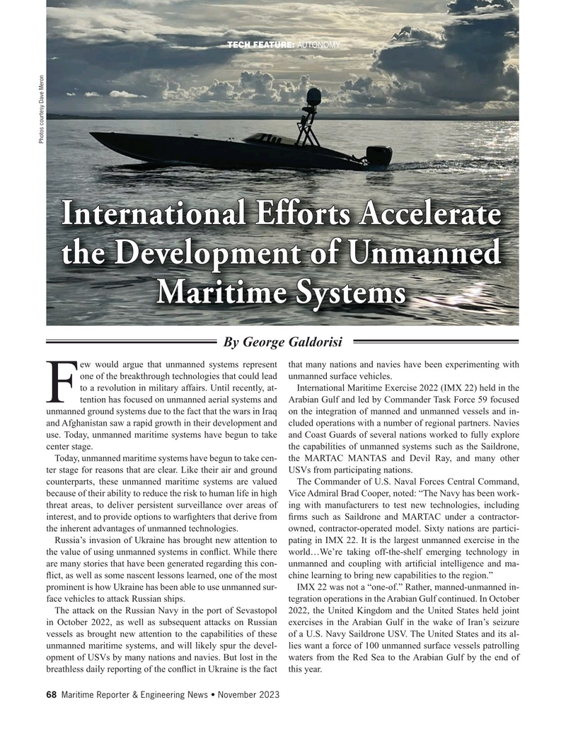 Maritime Reporter Magazine, page 68,  Nov 2023