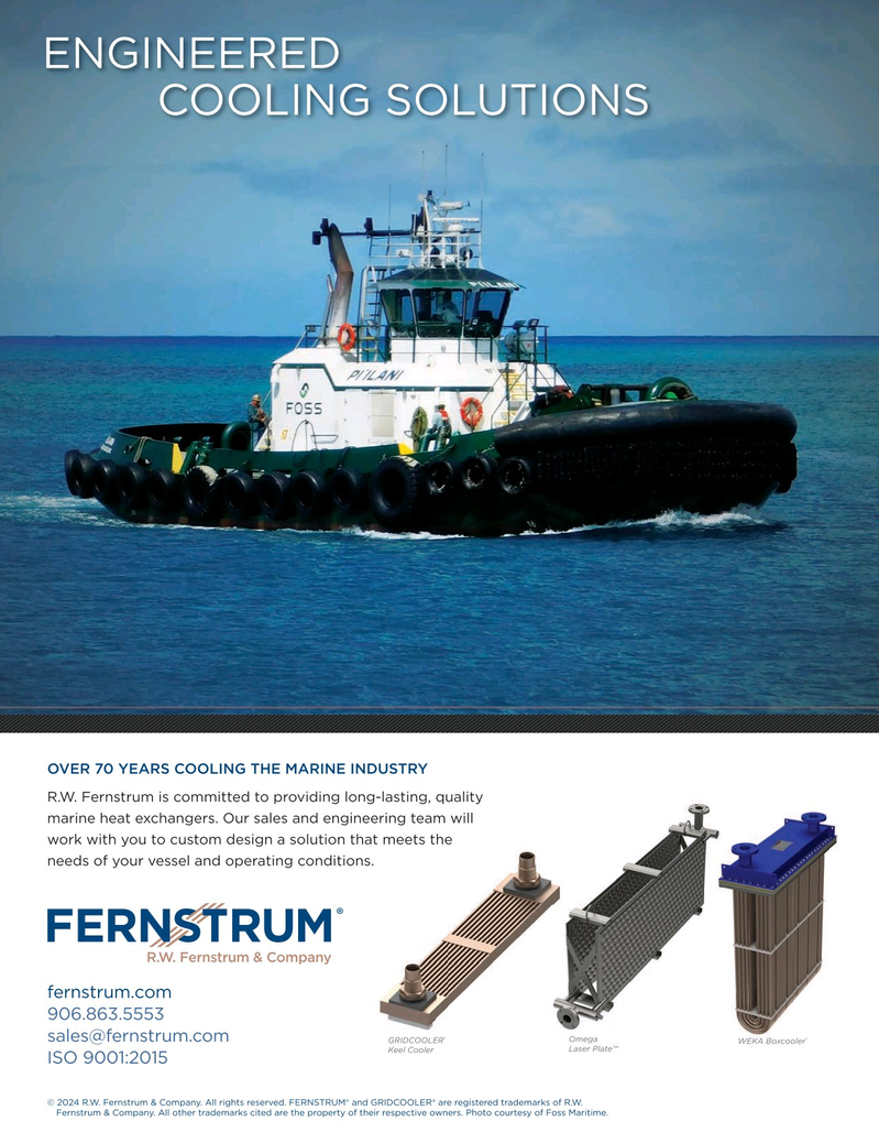 Maritime Reporter Magazine, page 4th Cover,  Jan 2024