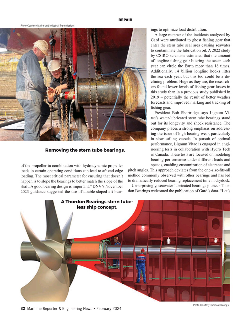 Maritime Reporter Magazine, page 32,  Feb 2024