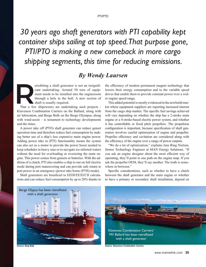 Maritime Reporter Magazine, page 35,  Feb 2024