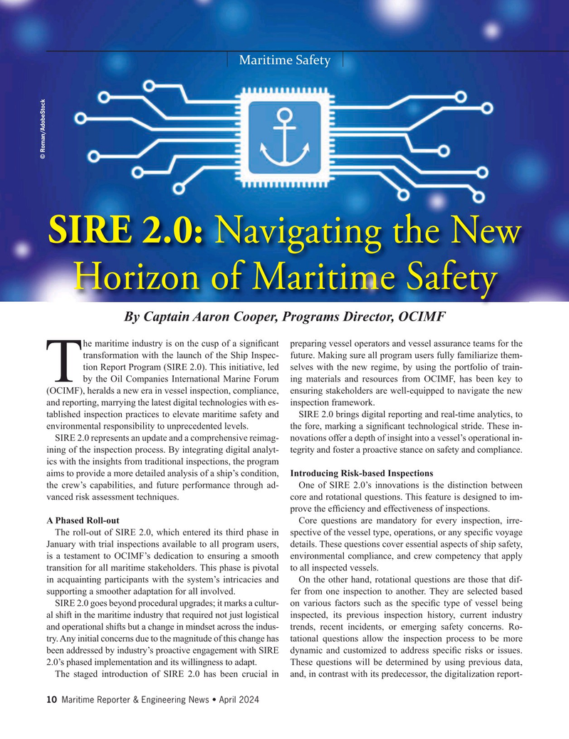 Maritime Reporter Magazine, page 10,  Apr 2024