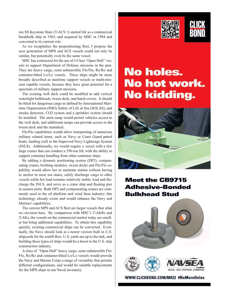 Maritime Reporter Magazine, page 13,  May 2024