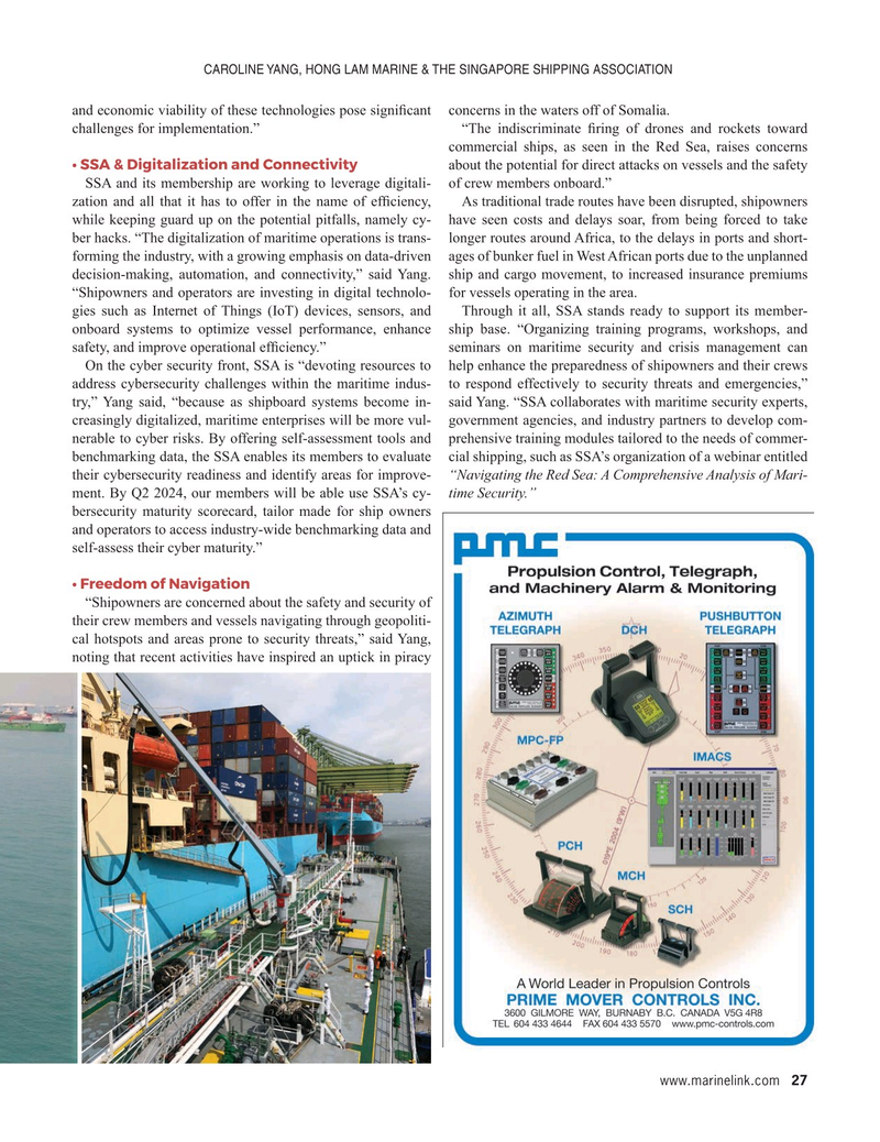Maritime Reporter Magazine, page 27,  May 2024