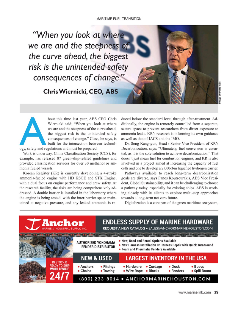 Maritime Reporter Magazine, page 39,  May 2024