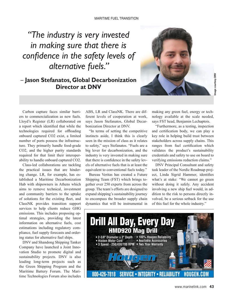 Maritime Reporter Magazine, page 43,  May 2024