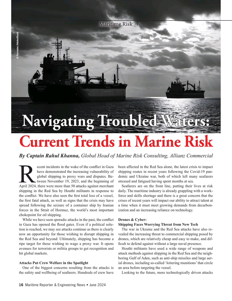 Maritime Reporter Magazine, page 16,  Jun 2024