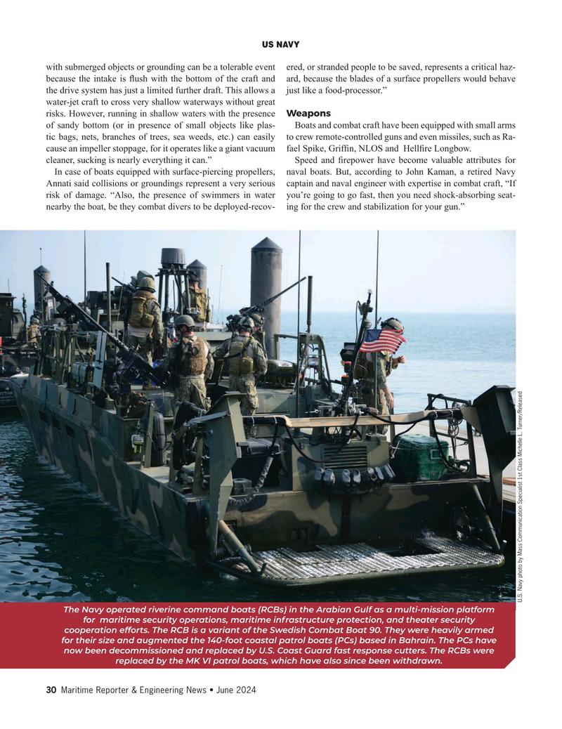 Maritime Reporter Magazine, page 30,  Jun 2024
