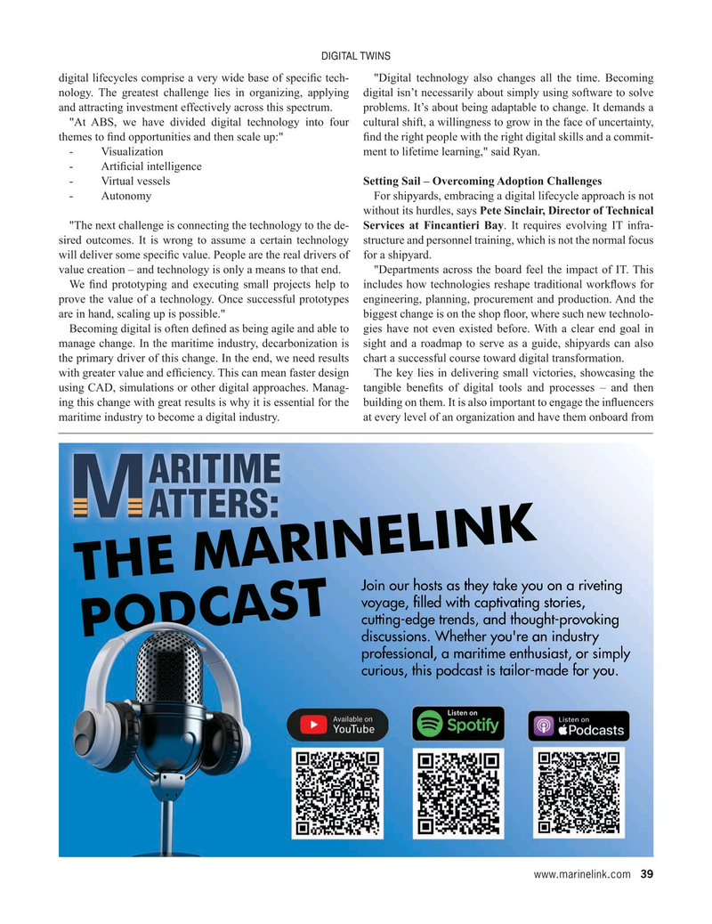 Maritime Reporter Magazine, page 39,  Sep 2024