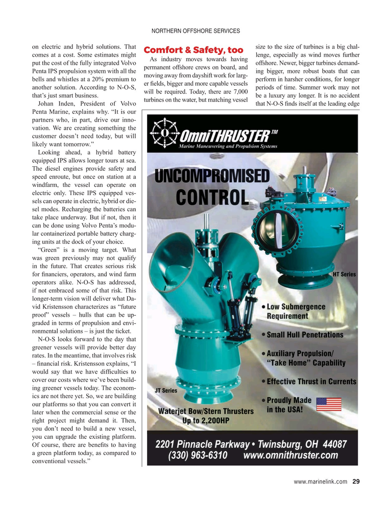 Maritime Reporter Magazine, page 29,  Nov 2024