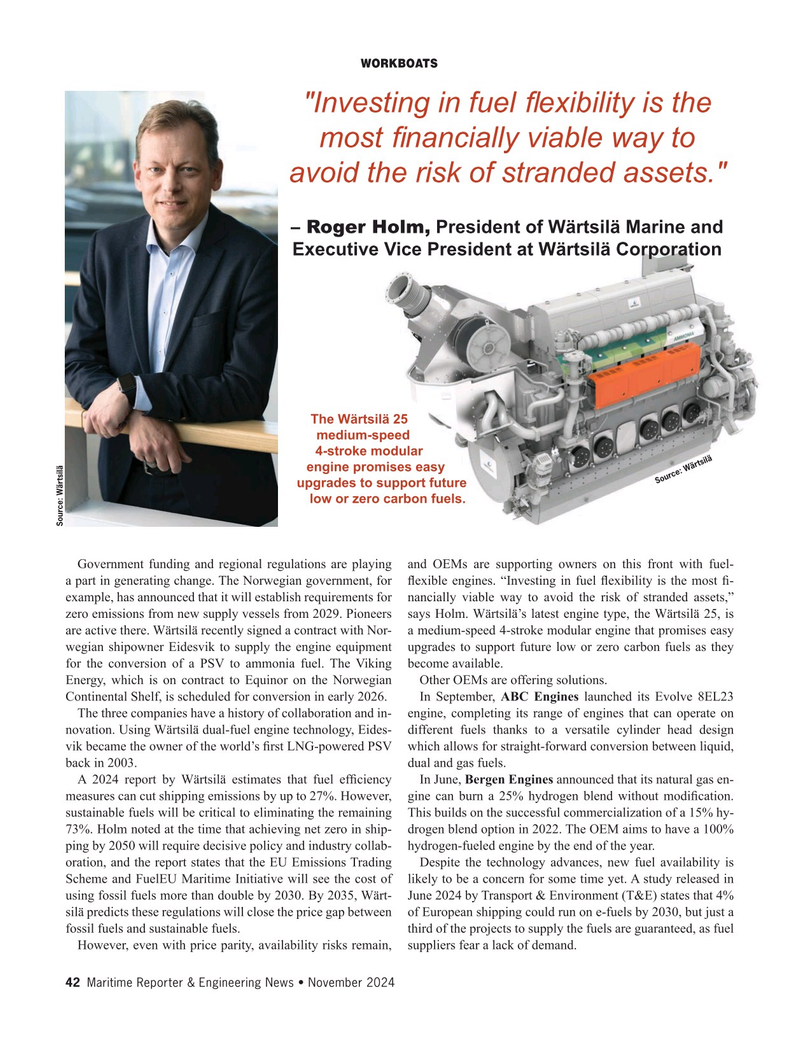 Maritime Reporter Magazine, page 42,  Nov 2024