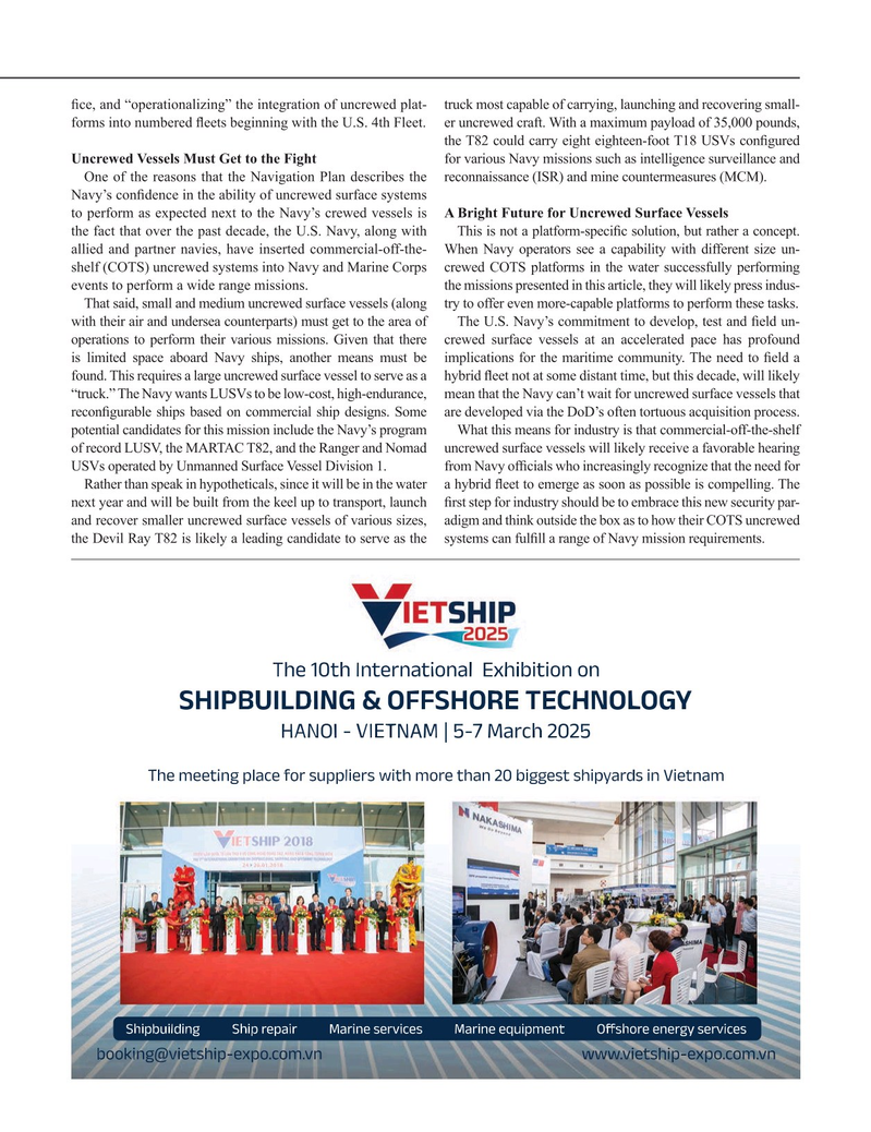 Maritime Reporter Magazine, page 13,  Dec 2024