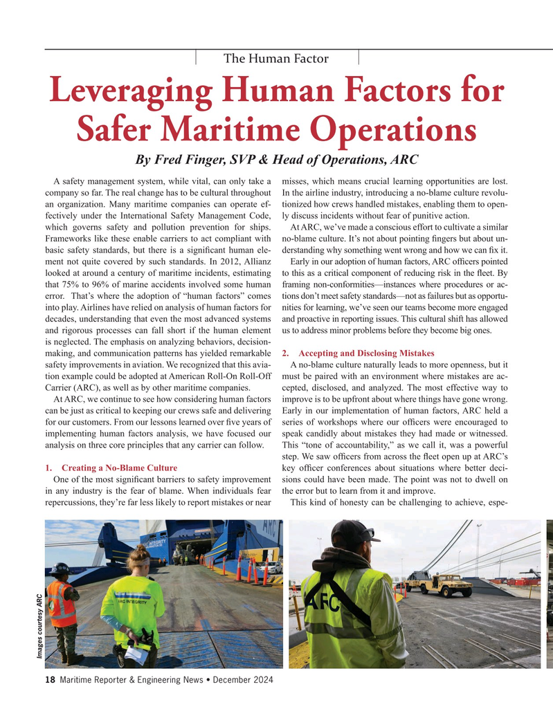 Maritime Reporter Magazine, page 18,  Dec 2024