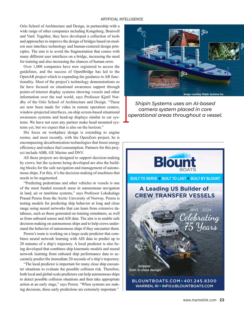 Maritime Reporter Magazine, page 23,  Dec 2024