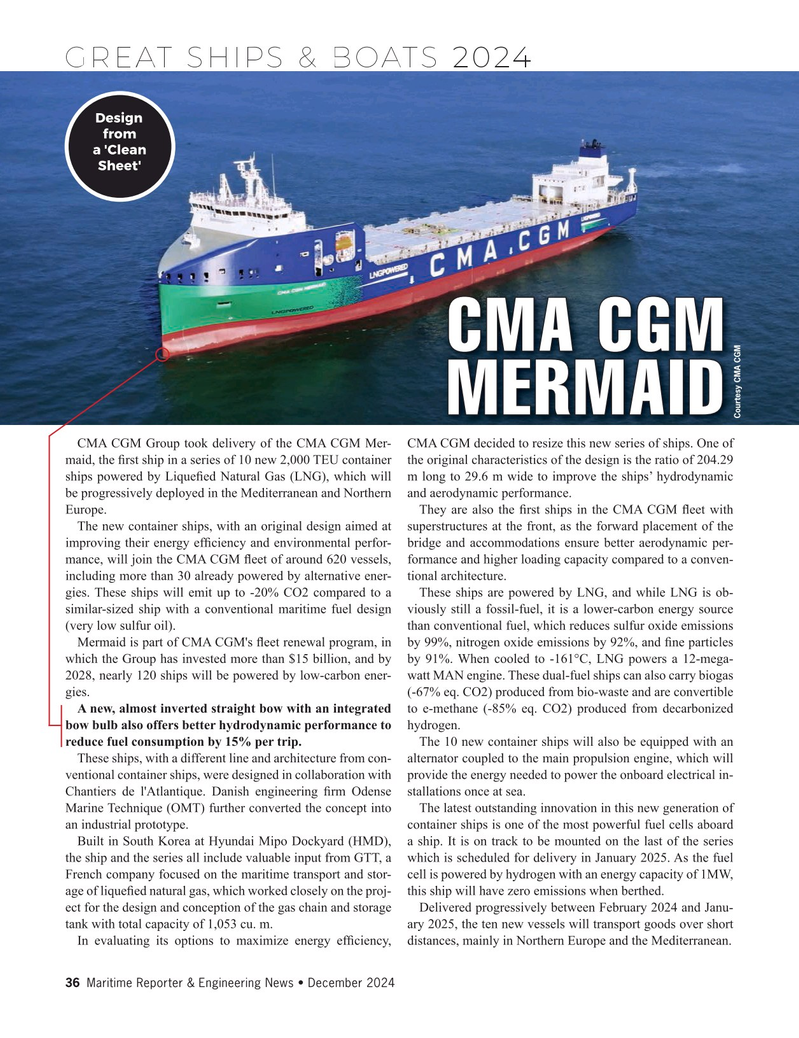 Maritime Reporter Magazine, page 36,  Dec 2024