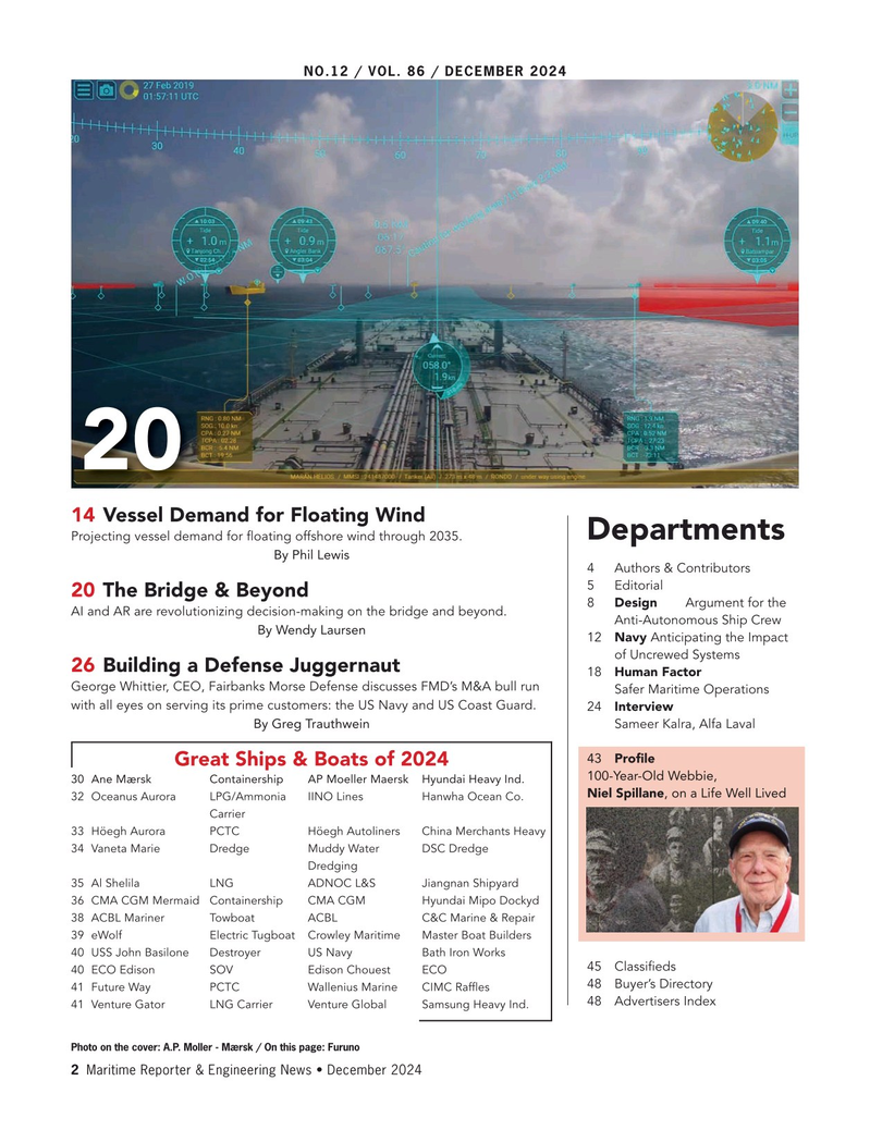 Maritime Reporter Magazine, page 2,  Dec 2024