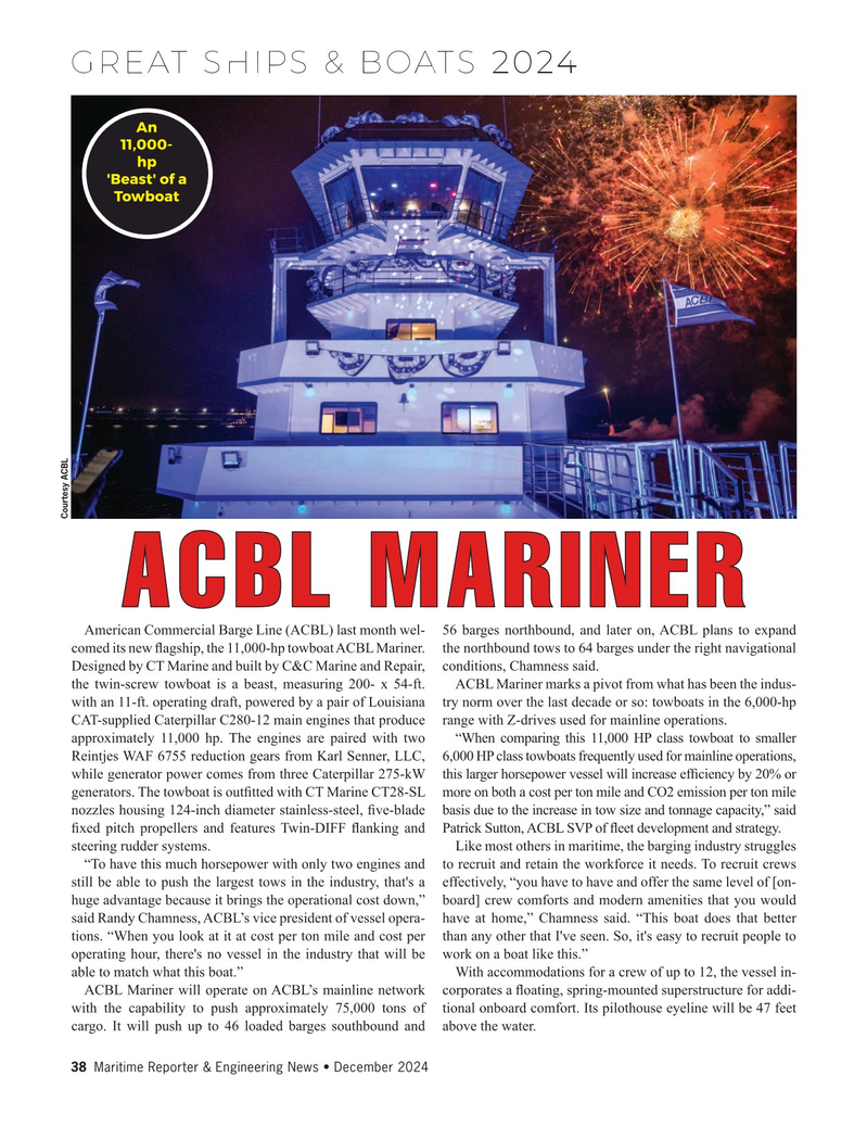 Maritime Reporter Magazine, page 38,  Dec 2024