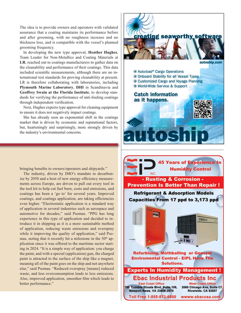 Maritime Reporter Magazine, page 23,  Feb 2025