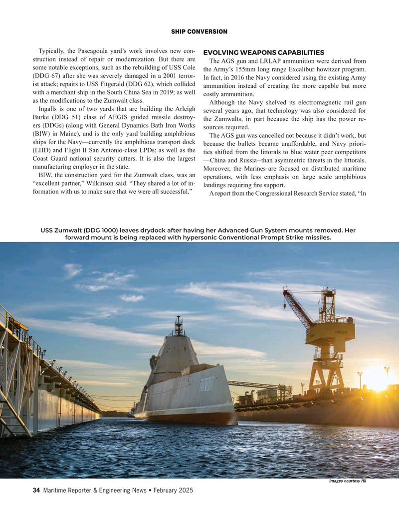 Maritime Reporter Magazine, page 34,  Feb 2025