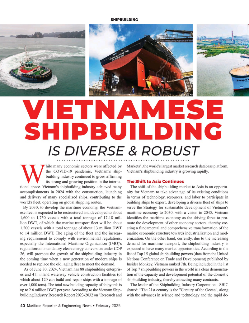 Maritime Reporter Magazine, page 40,  Feb 2025