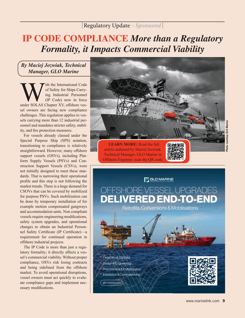 Maritime Reporter Magazine, page 9,  Apr 2025