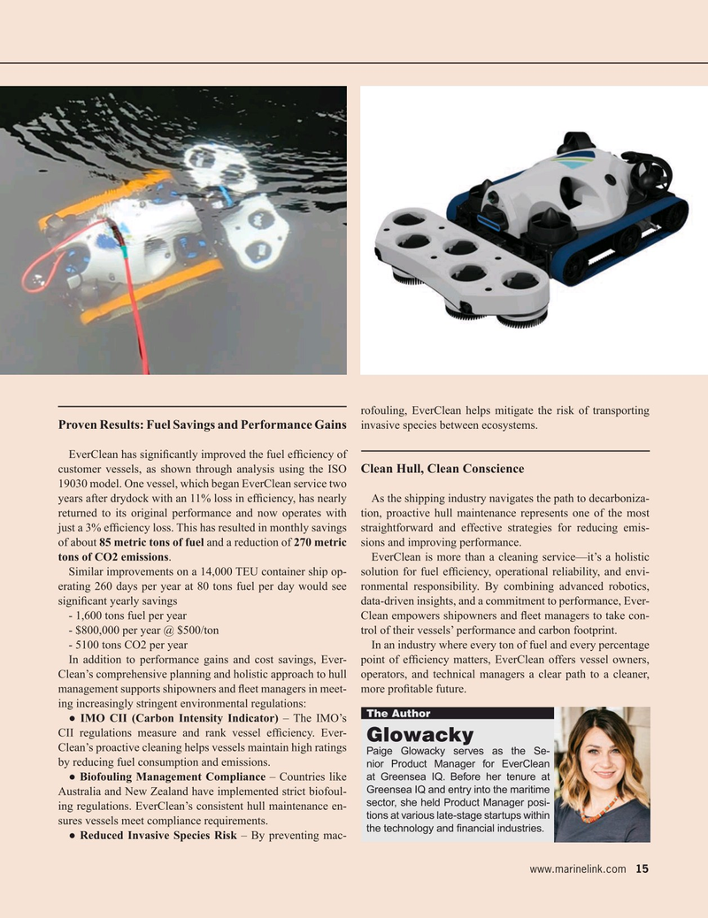 Maritime Reporter Magazine, page 15,  Apr 2025
