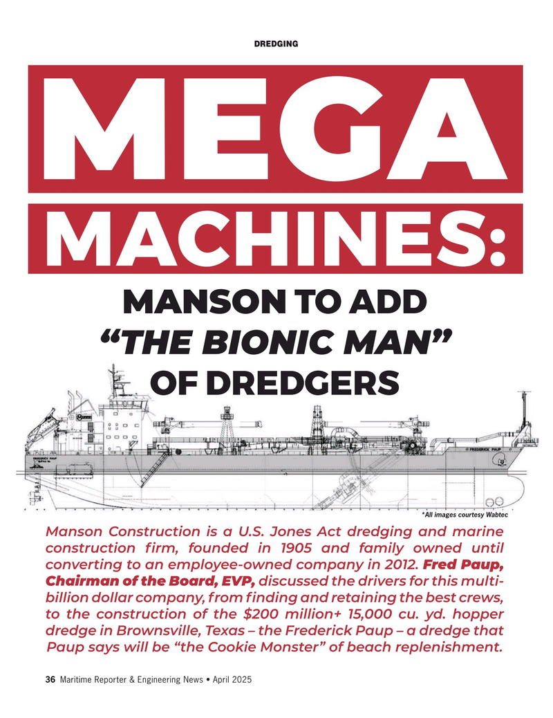 Maritime Reporter Magazine, page 36,  Apr 2025