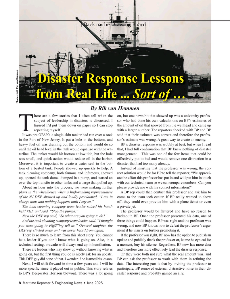 Maritime Reporter Magazine, page 8,  Jun 2025