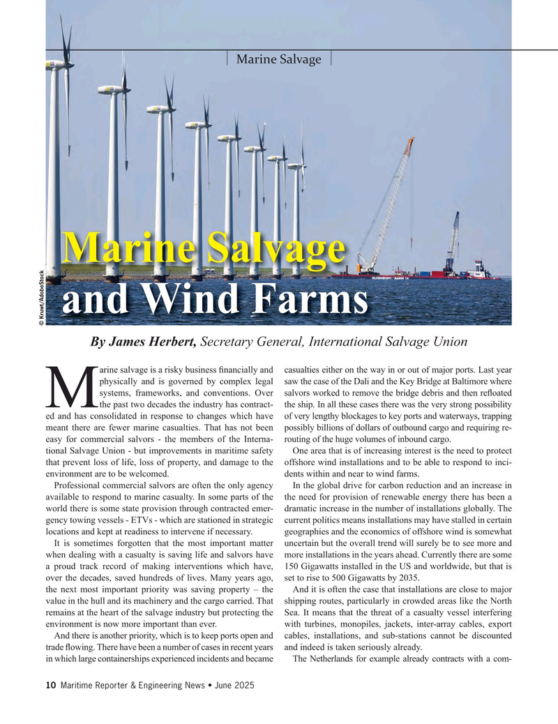 Maritime Reporter Magazine, page 10,  Jun 2025