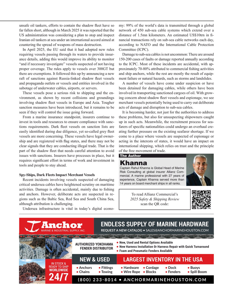 Maritime Reporter Magazine, page 17,  Jun 2025