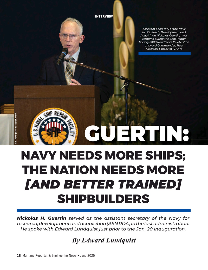 Maritime Reporter Magazine, page 18,  Jun 2025
