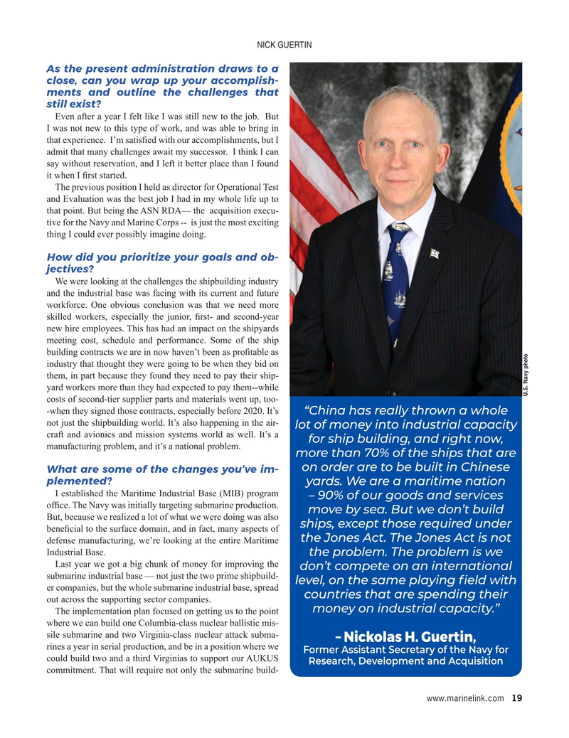 Maritime Reporter Magazine, page 19,  Jun 2025