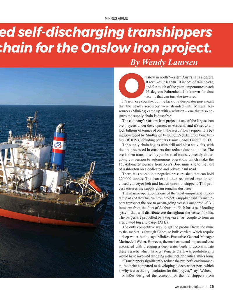 Maritime Reporter Magazine, page 25,  Jun 2025
