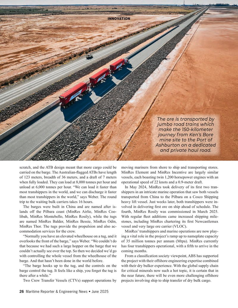 Maritime Reporter Magazine, page 26,  Jun 2025