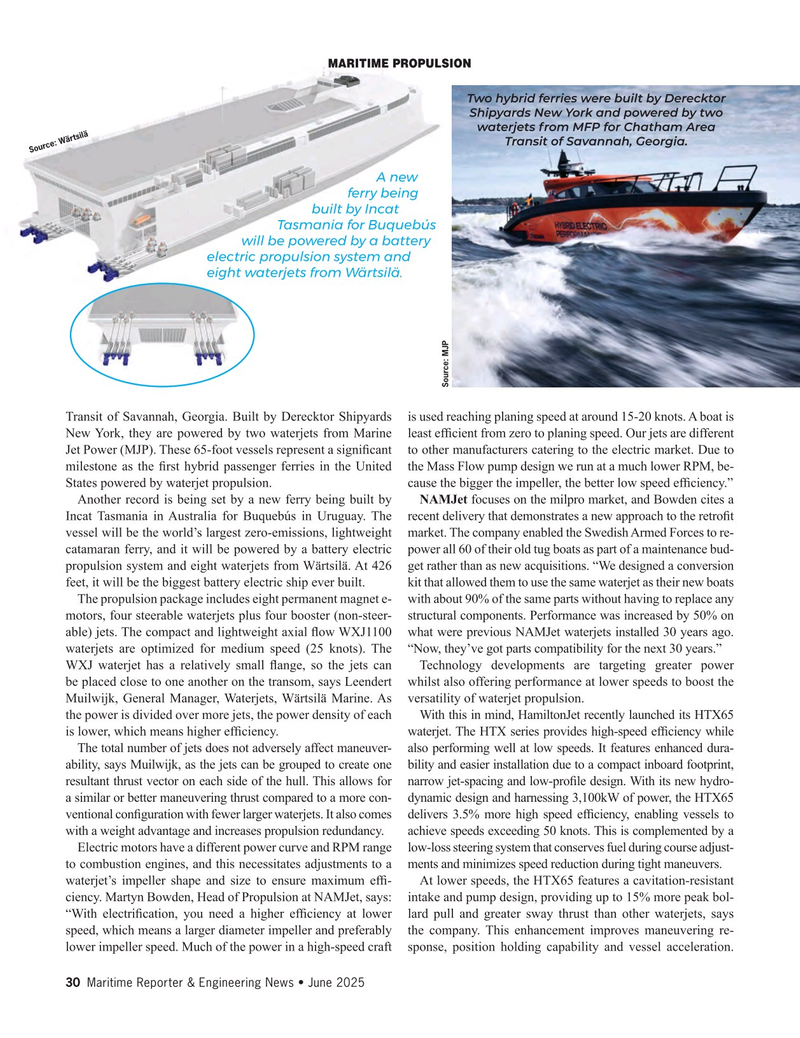 Maritime Reporter Magazine, page 30,  Jun 2025