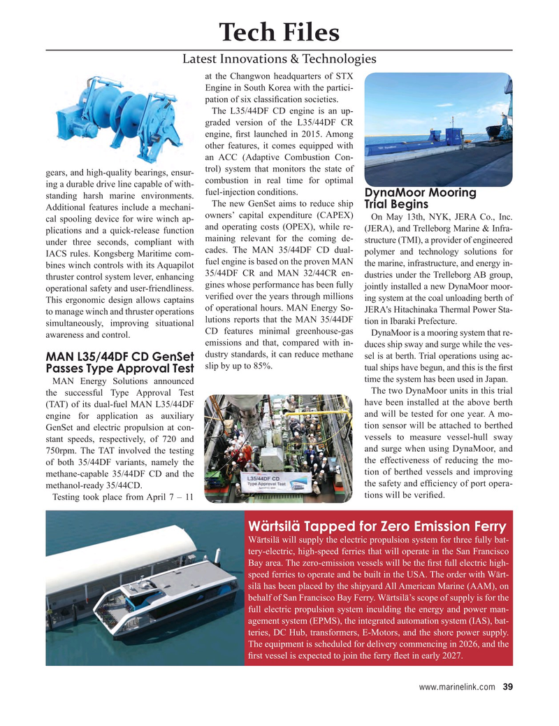 Maritime Reporter Magazine, page 39,  Jun 2025