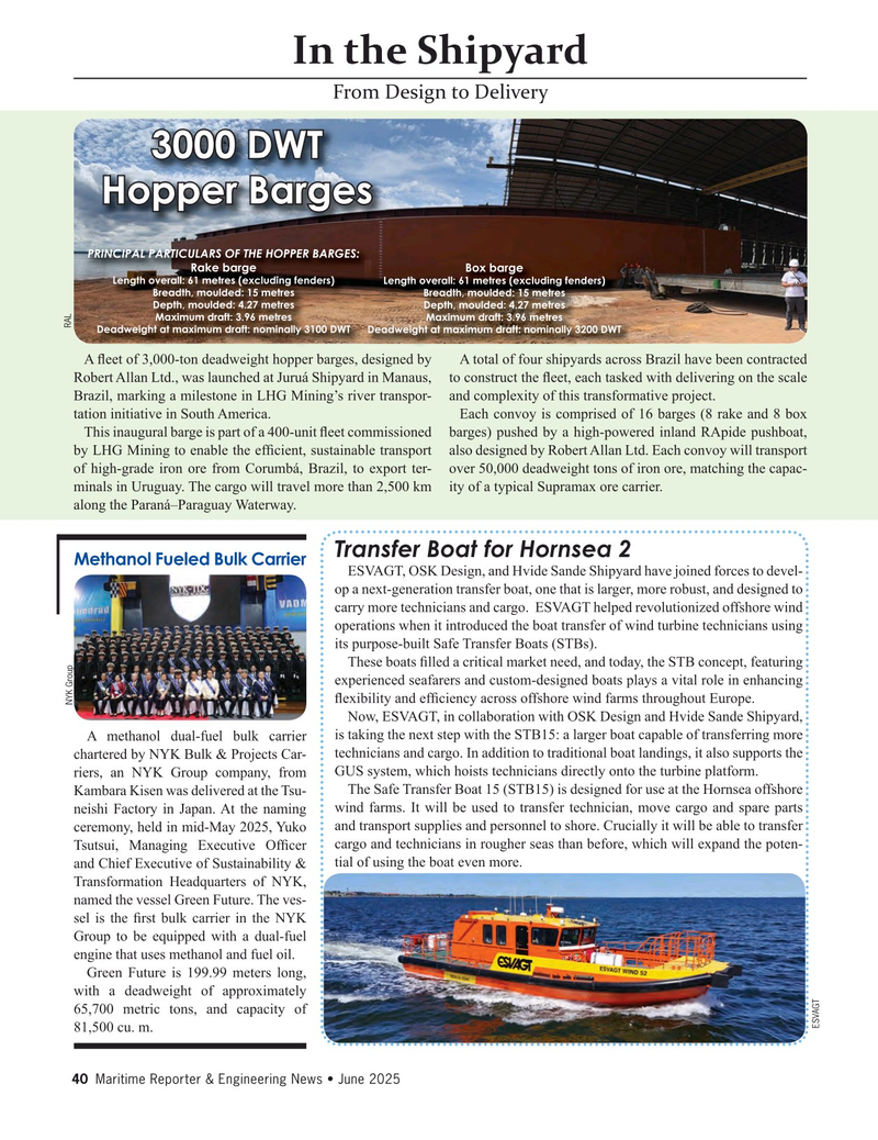 Maritime Reporter Magazine, page 40,  Jun 2025
