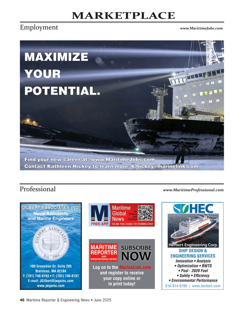 Maritime Reporter Magazine, page 46,  Jun 2025