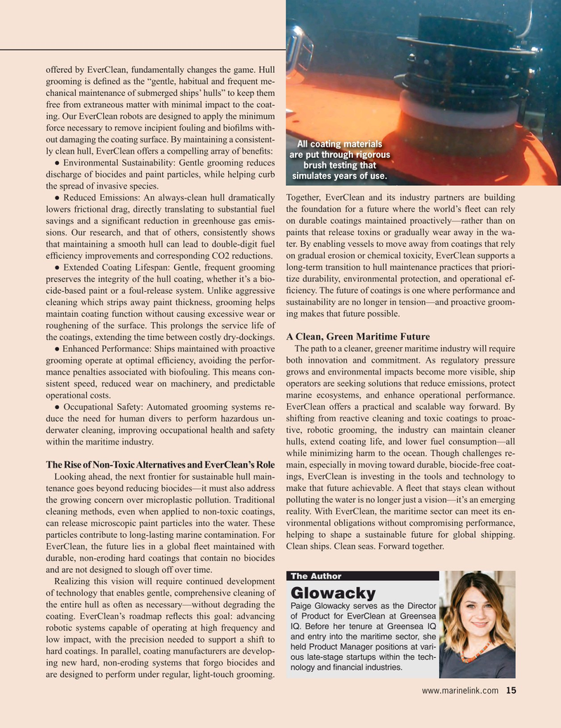 Maritime Reporter Magazine, page 15,  Aug 2025