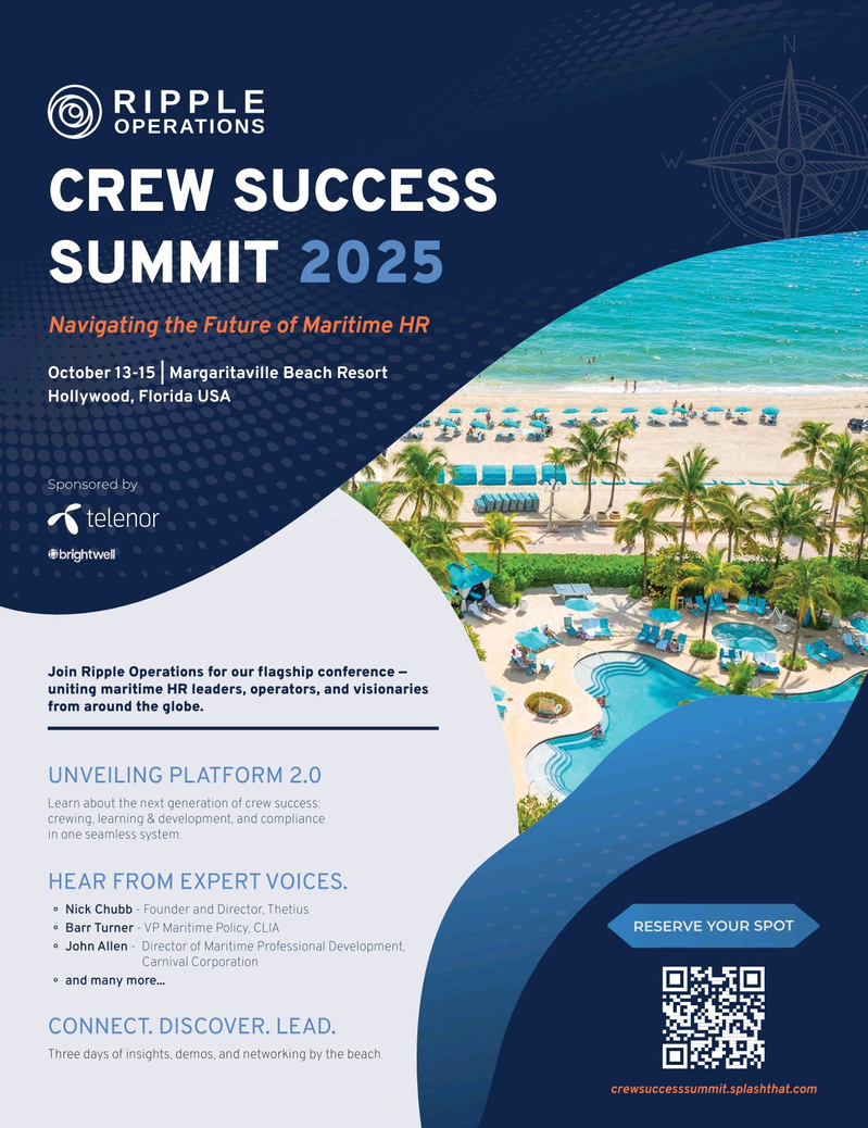 Maritime Reporter Magazine, page 2nd Cover,  Aug 2025
