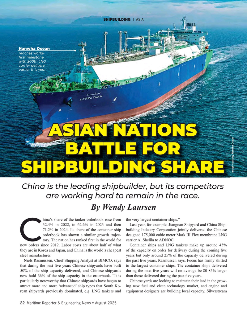 Maritime Reporter Magazine, page 22,  Aug 2025