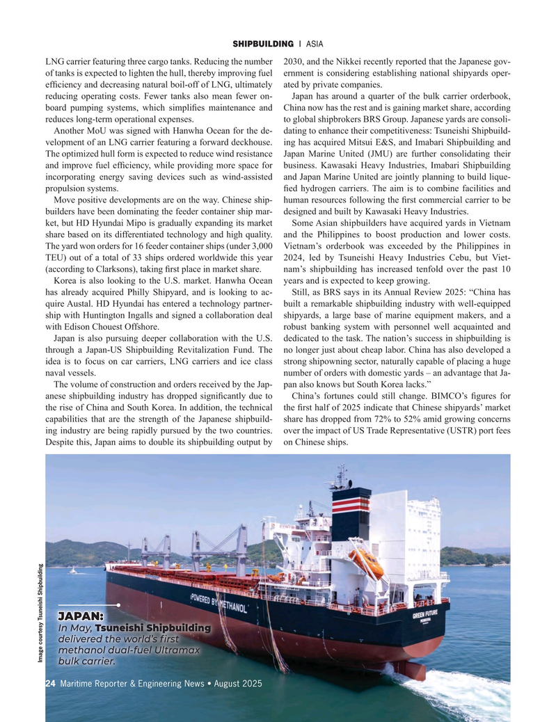 Maritime Reporter Magazine, page 24,  Aug 2025
