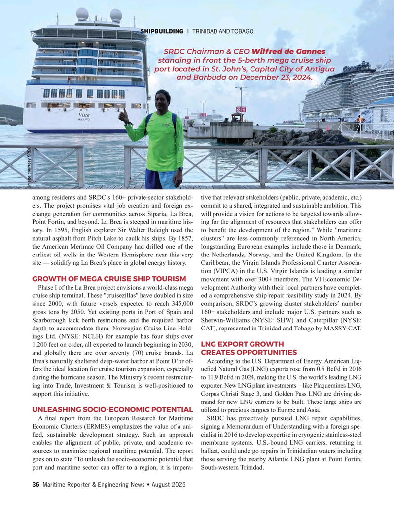 Maritime Reporter Magazine, page 36,  Aug 2025
