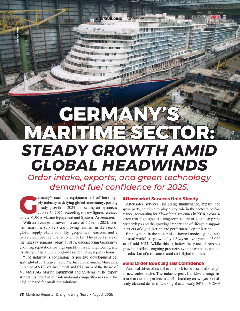 Maritime Reporter Magazine, page 38,  Aug 2025