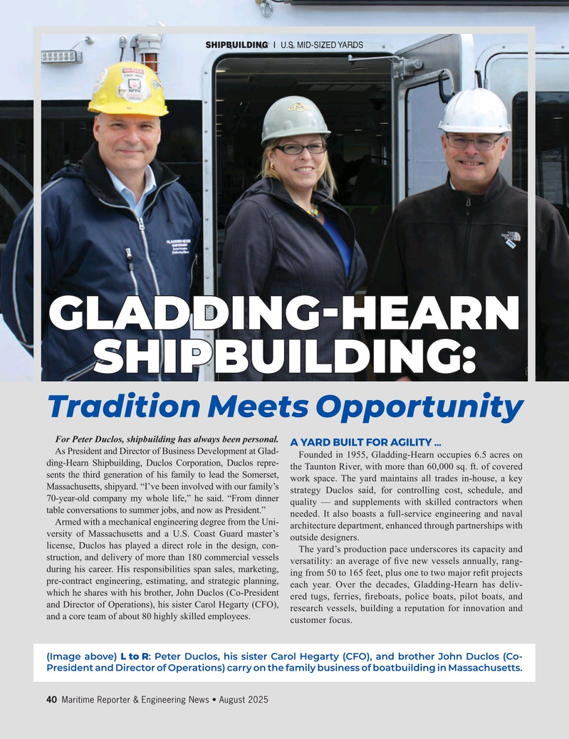 Maritime Reporter Magazine, page 40,  Aug 2025